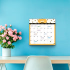 BrownTrout - 2026 Calendrier suspendu carré à spirales mensuel de 18 mois feuille d'autocollants - Abeilles occupées - 12 po x 12 po-Polyvalence - Parfait pour être accroché au mur ou pour être utilisé sur votre bureau