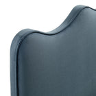 Modway - Athena Velours de performance résistant aux taches Tête de lit jumelée, Bleu Cadet-7
