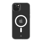 AXS - Ensemble de départ - étui Ultra Clear MagSafe transparent testé contre les chutes, protecteur d’écran et chargeur 30w pour Apple iPhone 14-Étui résistant aux chutes avec des poches d’air absorbant les chocs