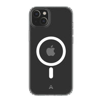 AXS - Ensemble de départ - étui Ultra Clear MagSafe transparent testé contre les chutes, protecteur d’écran et chargeur 30w pour Apple iPhone 14-Étui résistant aux chutes avec des poches d’air absorbant les chocs