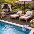 MotionGrey - Dalles de terrasse extérieures  à 4 lattes, emboîtables et imperméables, pour patio, balcon et jardin - Brun - ensemble de 20 pièces-8