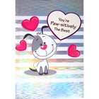 Rosedale Gold - Cartes De souhaits De La Saint-Valentin  5-1/2 po x 8 po / Enveloppes - Paquet de 6 - Chien-Cartes de souhaits qualité boutique