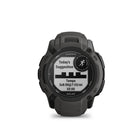 Garmin - Instinct 2X Solaire - Graphite-Parcourez votre prochain sentier avec des capteurs ABC, notamment un altimètre pour les données d'altitude, un baromètre pour surveiller la météo et une boussole électronique à 3 axes