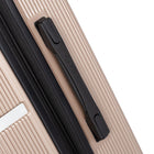 Air Canada - Bagage de soute rigide Laurentian de 24 po - roulettes pivotantes à 360 degrés - champagne-Les dimensions avec les roues sont de 42,5 cm L x 27 cm L x 66,5 cm H
