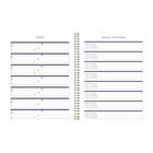Blueline - 2027 agenda hebdomadaire/mensuel avec reliure à double spirale dorée – 11 po x 8 1/2 po – minimaliste-Bilingue