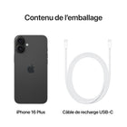Apple - iPhone 16 Plus 6,7" - 128 Go - Noir - Bell et Virgin Plus-Connectivité Satellite: Quand aucun réseau cellulaire ou Wi-Fi n'est à sa portée, iPhone peut se connecter à un satellite pour vous permettre d'envoyer et de recevoir des textos et des Tapback. En cas d'accident de voiture grave, il peut contacter les secours si vous n'êtes pas en mesure de le faire