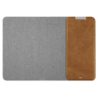 General Supply Goods + Co - Chargeur sans fil 10 W - tapis de souris enroulable - Cognac-Compatibles avec appareils et accessoires certifiés à la norme Qi