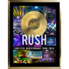 Rush 40th Anniversary Tour with Gold 45 - Impression encadree - 16" x 18"-Qualité supérieure - music memorabilia