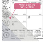 Blueline - 2027 Calendrier sous-main mensuel à colorier DoodlePlan - 22 po x 17 po - motif Botanica - bilingue-Support en carton renforcé