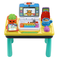 VTech - Baby bureau des découvertes - Français-Tippy tap! Tapez pour découvrir les chiffres, les lettres et la musique