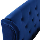 Modway - Penelope Arrière ailé à touffes Performance Velvet Lit plateforme Queen, Marine-8