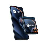 Motorola - Razr 2025 - 256 Go - Mer de Gibraltar - Bell et Virgin Plus-Une conception emblématique, maintenant encore plus durable. La conception pliable ultracompacte est dotée d'une plaque de charnière plus robuste en titane, de magnifiques finis et d'une sélection de couleurs Pantone