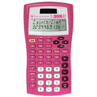Texas Instruments – Calculatrice scientifique à alimentation solaire TI-30XIIS, 2 lignes, rose-Révision et modification des entrées précédentes