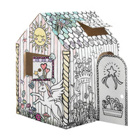 Bankers Box - Maison de jeu, 48 po H x 32 po L x 32 po P, Licorne-Carton ondule 32-ECT avec des bords arrondis adaptes aux enfants offre force et securite pour des heures de jeu.