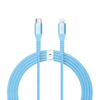 LOGiiX - Vibrance Braid 1,2M USB-C vers Lightning - Turquoise-Câble USB-C vers Lightning de 1,2 m (*3,94 pi) pour charger et synchroniser les appareils Lightning.