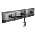 AnthroDesk - Support triple moniteur robuste pour moniteurs jusqu'à 27"-COMPATIBLE : à utiliser avec trois écrans d'ordinateur de 15" à 27" avec des trous de montage VESA standard de 75 x 75 mm et 100 x 100 mm (95 % de tous les nouveaux moniteurs ont des modèles VESA)