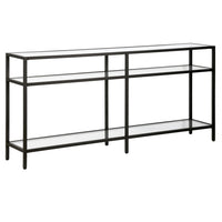 Hudson&Canal - Console Sivil 64" L - Bronze noirci-Un design contemporain moderne pour votre entrée, votre salon, votre bureau et plus encore
