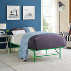 Modway - Horizon Acier inoxydable Cadre de lit simple, Vert-Cadre en acier inoxydable robuste
