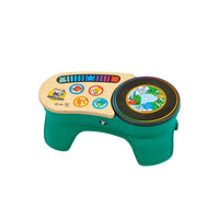 Baby Einstein - HAPE Platine DJ Discovery Magic Touch-La platine vinyle Baby Einstein + Hape DJ Discovery Magic Touch est un jouet musical qui aide les bébés de 6 mois à 3 ans à créer facilement de la musique et à apprendre les causes et les effets
