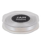 JAM Paper - Ruban de satin double face - 3/8" de large x 25 m - Blanc-Notre ruban décoratif est fabriqué à partir de satin double face de la plus haute qualité, avec une finition lisse !
