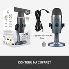 Blue Yeti Nano Premium USB Condenser Microphone, Shadow Grey-Sample Rate: 48 kHz