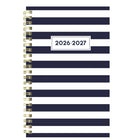 Blueline - Agenda Scolaire Hebdomadaire/Mensuel 13 Mois De Juillet À Juillet - 8 po H x 5 po l - Motif Nautique - Anglais-Présentation hebdomadaire lignée