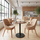 Zuo - Ayr Chaise de salle à manger - Tan - Ensemble de 2-Supporte jusqu'à 250 lb