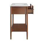 Modway - Zaire 48" Vanité de salle de bain à un seul lavabo - Blanc noyer-9
