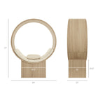 Modway - Aperture Alcôve ronde Chaise d’accent - Naturel-Cadre d’alcôve circulaire