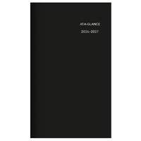 AT-A-GLANCE - Agenda scolaire de poche mensuel 2026-2027 - 6 1/16 po H x 3 5/8 po l - assorties - bilingue-14 mois : juillet 2026 - août 2027