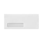 Jam Paper - Enveloppes à fenêtre n° 10 avec bande adhésive autocollante, 4 1/8 po H x 9 1/2 po l, Blanc, Paquet de 50-Couleur - Blanc avec pelage et collage