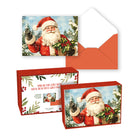 Pierre Belvedere - 2025 Cartes de Noël - Père Noël vintage - Anglais - Paquet de 20-Cartes et enveloppes de haute qualité pour la saison des fêtes