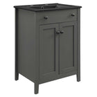 Modway - Nantucket 24" Vanette de salle de bain - Gris Noir-7