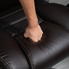 Vinsetto - Fauteuil de bureau exécutif à haut dossier avec massage à vibrations 6 points - brun-Couleur : Marron