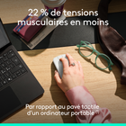 Logitech - Mobi Fold, souris de voyage ultraportable, petite et légère - Graphite-Suivi et défilement précis : le suivi DPI 4K et le défilement tactile adaptatif offrent une précision ligne par ligne et une navigation hyper rapide