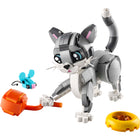 LEGO - Chat ludique Creator - 407 pièces-Jouez des histoires avec 3 animaux : un chat joueur, un chien joyeux et un pigeon curieux