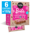 Healthy Crunch - Carrés croustillants pour gâteau d'anniversaire rose Barbie- 22 gr - Paquet de 36-Sans gluten
