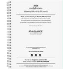 AT-A-GLANCE - Recharge hebdomadaire/mensuelle de direction 2026 pour G545-2 pages/semaine/mois - 8 3/4 po H x 6 7/8 po l - anglais-Format de pages : 8 3/4 po H x 6 7/8 po l