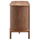 Modway - Cadence 63" courbé Buffet - Noyer-Assemblée requise
