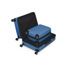 Bugatti - Collection Timeless, Ensemble de Valise 2 Morceaux à Coque Rigide - Bleu-Intérieur signature doublé, panneau supérieur avec système de compression et poches pratiques pour garder le contenu organisé et en place