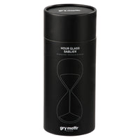 Gry Mattr - Sablier de bureau de - 30 minutes - Noir-Emballage tubulaire imprime