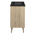 Modway - Maverick 36" Vanette de salle de bain - Chêne noir-Assemblée requise