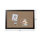 Quartet® - Tableau d'affichage Espresso, 24 po x 36 po-La surface d'affichage est en liège épais pour une bonne adhésion   