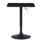 CorLiving - Table de salle à manger à piédestal réglable - Carrée - Noir-Réglable : changez facilement la hauteur de la table de 25" à 35,75" pour une flexibilité maximale