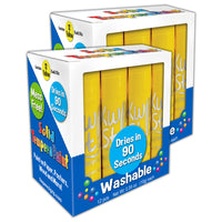 Kwik Stix - TPG60060-2 Bâtons de peinture à la tempera solide - paquet de couleur unique - jaune - 12 par paquet - 2 paquets-Bâtons de peinture Kwik Stix individuels pour ceux que vous utilisez le plus !