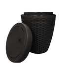 Panier ronde de salle de bain 7 L Modern Homes-Taille: 8.8 po x 8.8 po x 11.22 po (22.5 x 22.5 x 28.5 cm)