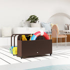 Outsunny - Rangement roulant pour flotteurs de piscine, brun-Design léger et équipé de 4 roues sur les 4 côtés pour un transport facile  