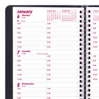 Brownline - 2025 Agenda hebdomadaire avec index - 8 po x 5 po - Noir - Anglais-50% de papier recyclé post-consommation