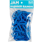 JAM Paper - Élastiques durables - taille 64 - bleus - Paquet de 100-Couleur : bleu | Élastiques élastiques colourés