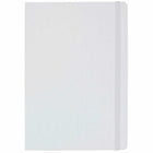 JAM Paper - Grand carnet à couverture rigide avec élastique - 100 feuilles lignées - 5 7/8" x 8 1/2" - Blanc-Couleur : blanc | Soyez élégant et organisé avec un carnet de notes colouré.